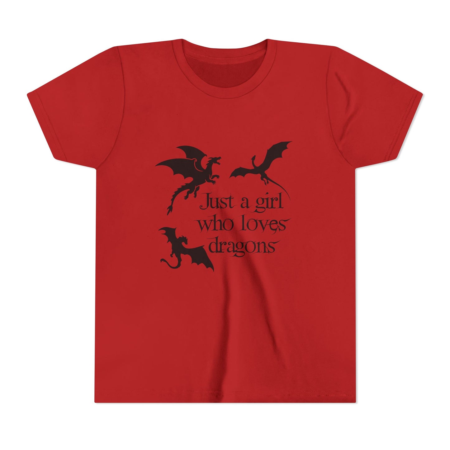 Just a Girl Who Loves Dragons Kids Shirt