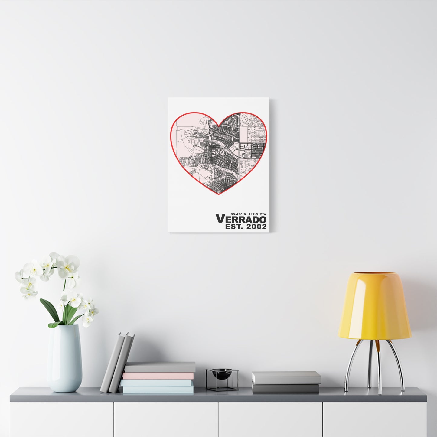 Heart of Verrado — Canvas Map Print